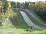 Лыжные трамплины ДЮСШ в переулке Алтайском. Октябрь 2005 г.